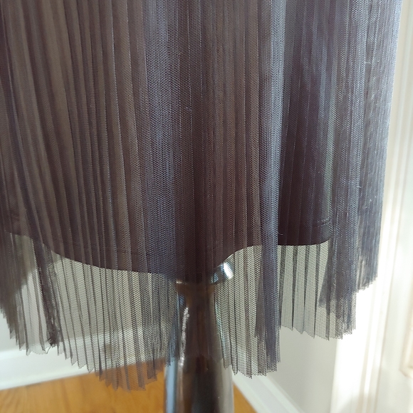 Francesca's Miami Black Pleated Tulle Dress Sz XS - Picture 7 of 11